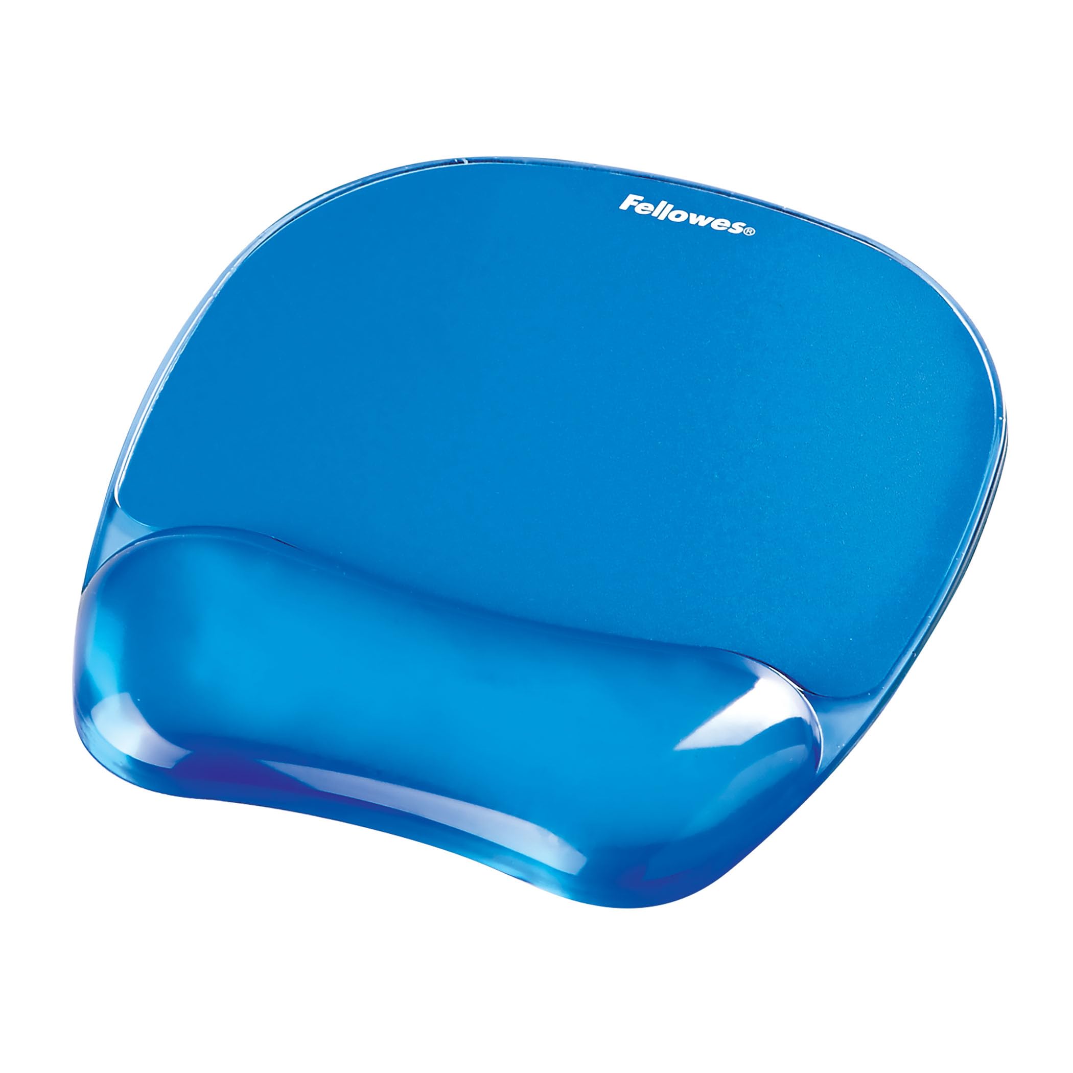 Fellowes Crystals Gel Mouse Pad with Wrist Support | Stain Resistant | Non-Skid Rubber Backing