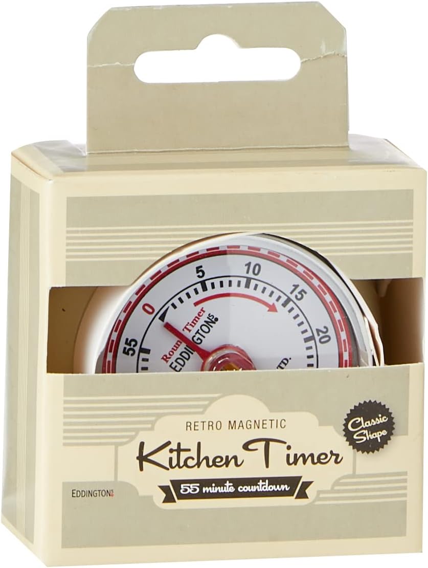 Eddingtons 850092 Magnetic Retro Timer, Ivory