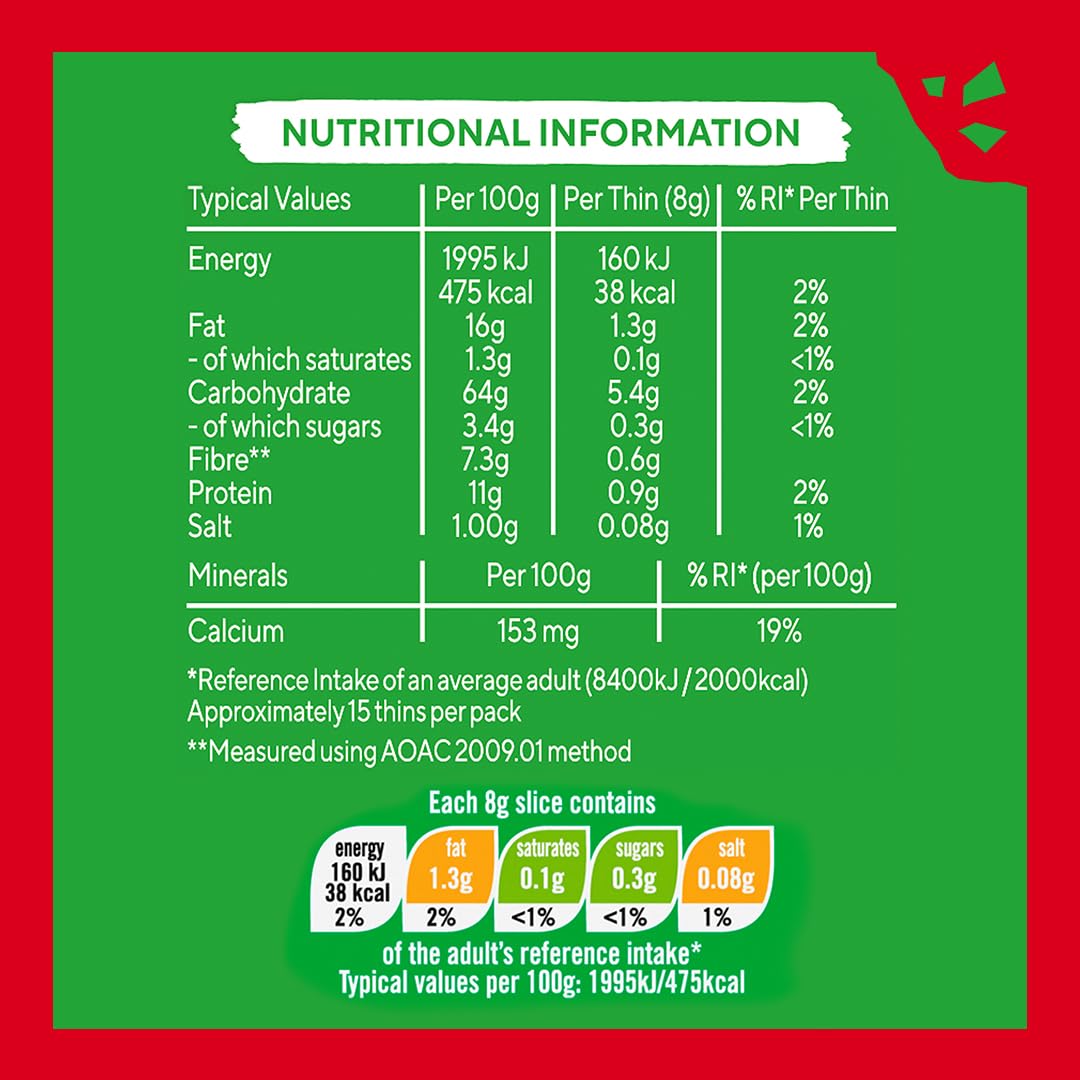 Ryvita Thins Snack It Sour Cream and Chive Flavour 125g Pack of 6 2