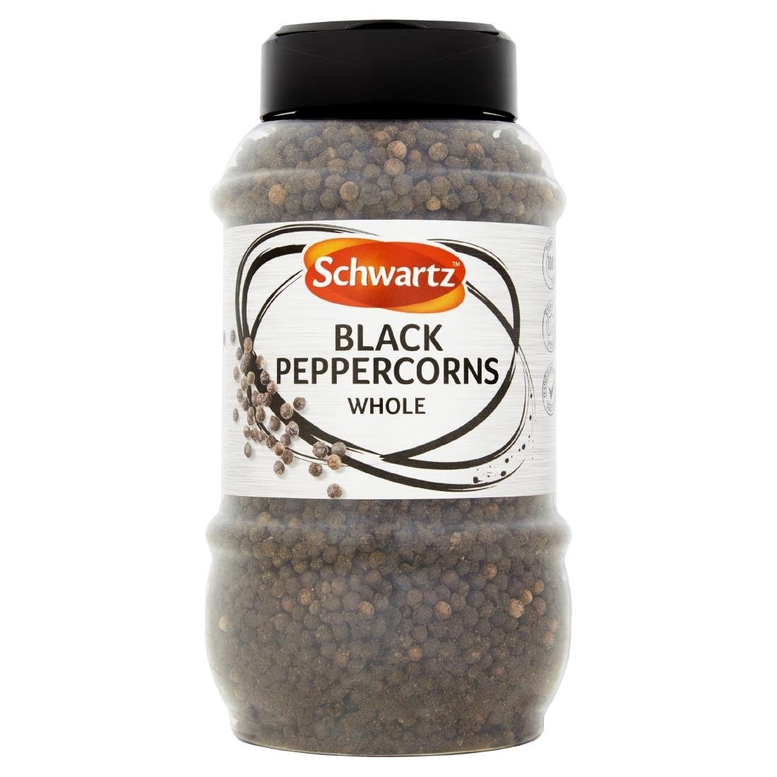 Schwartz Whole Black Peppercorns - Warm Pungent Aroma | 460g Jar 1