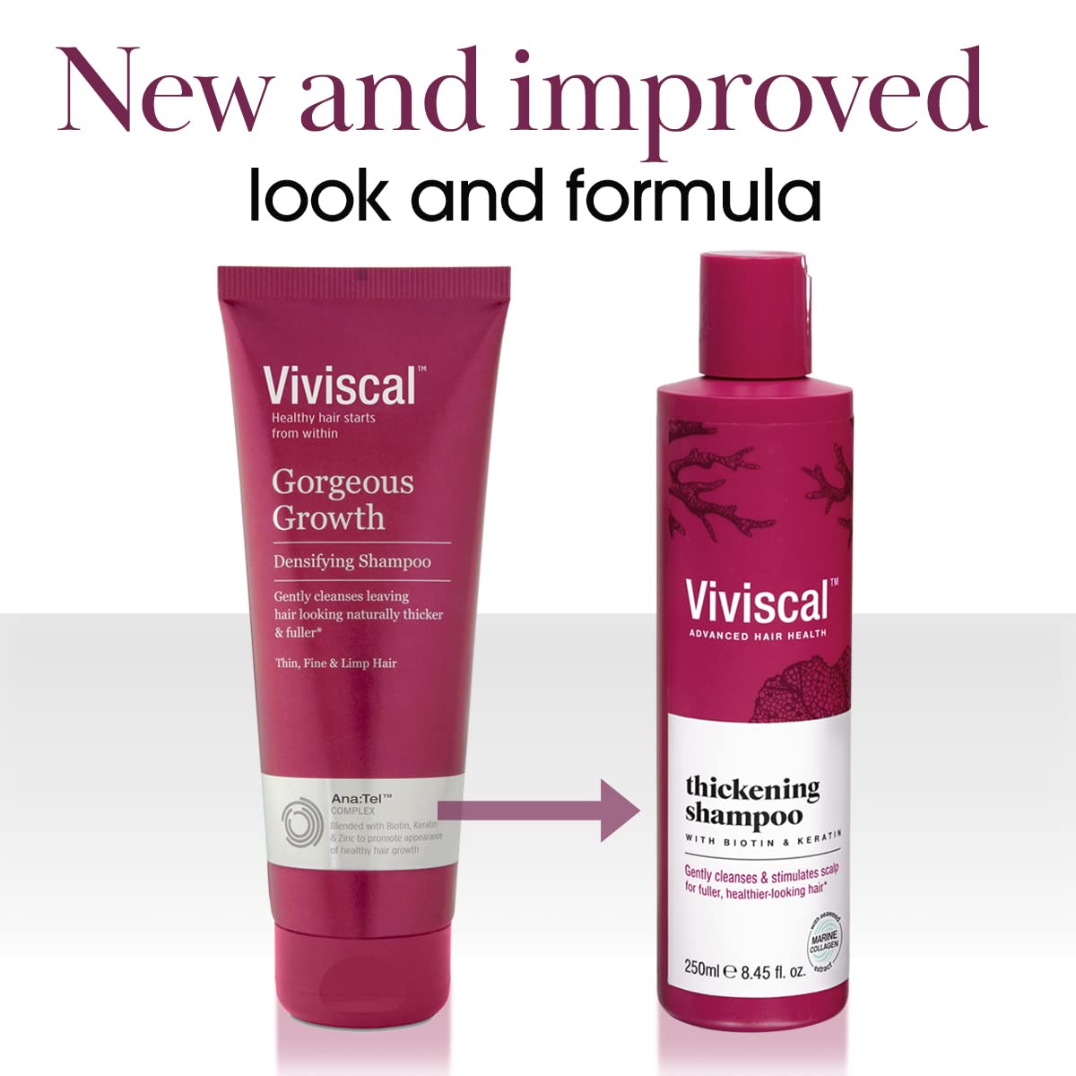 Viviscal Thickening Shampoo - Biotin, Keratin & Marine Collagen for Fuller, Thicker Hair | 250ml