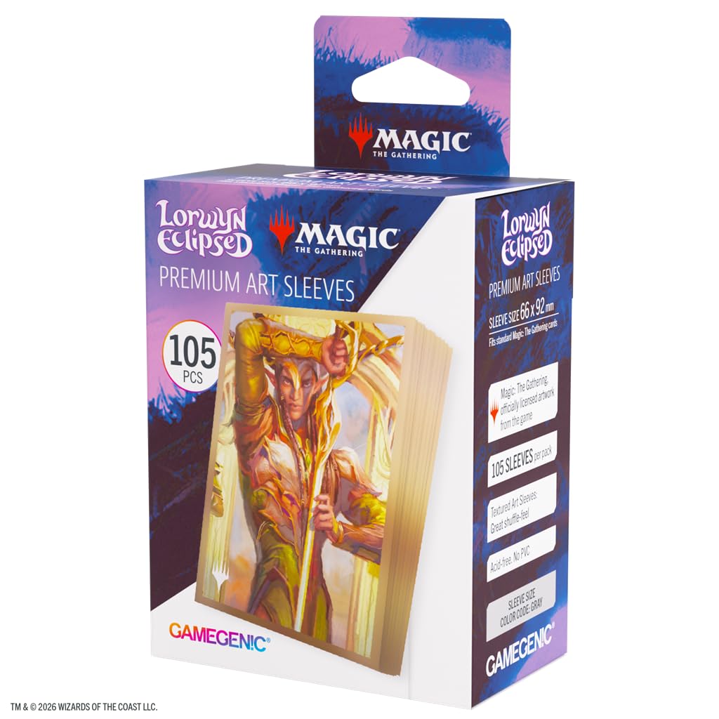 Gamegenic MTG Lorwyn Eclipsed Sleeves Morcants Loyalist | 105 Count | Multicoloured | 66x92mm 1