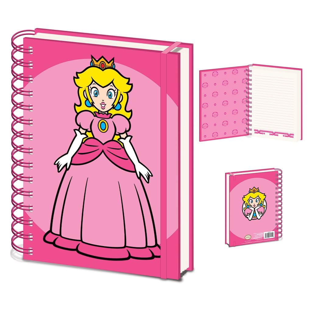 Pyramid International Super Mario Princess Peach A5 Wiro Notebook | Colour 1