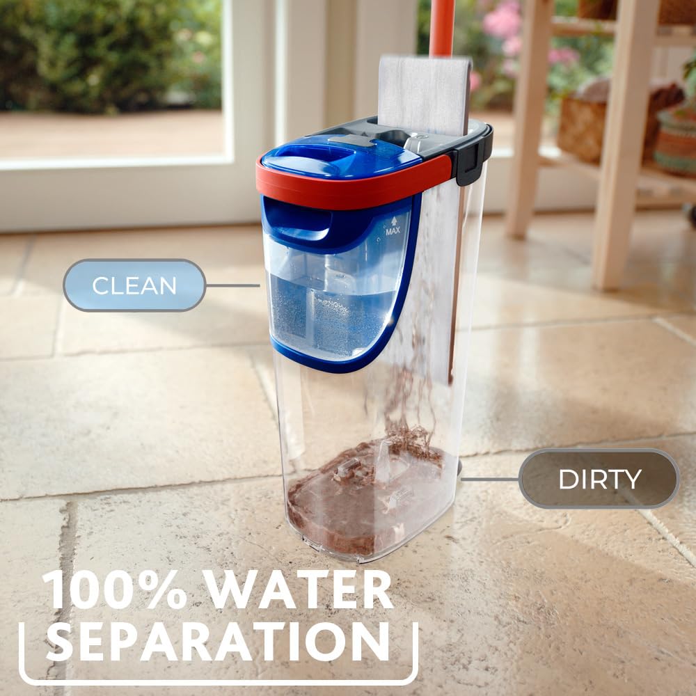 Vileda H2PrO Flat Mop System with Clean & Dirty Water Separation