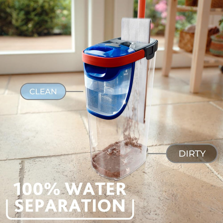 Vileda H2PrO Flat Mop System with Clean & Dirty Water Separation