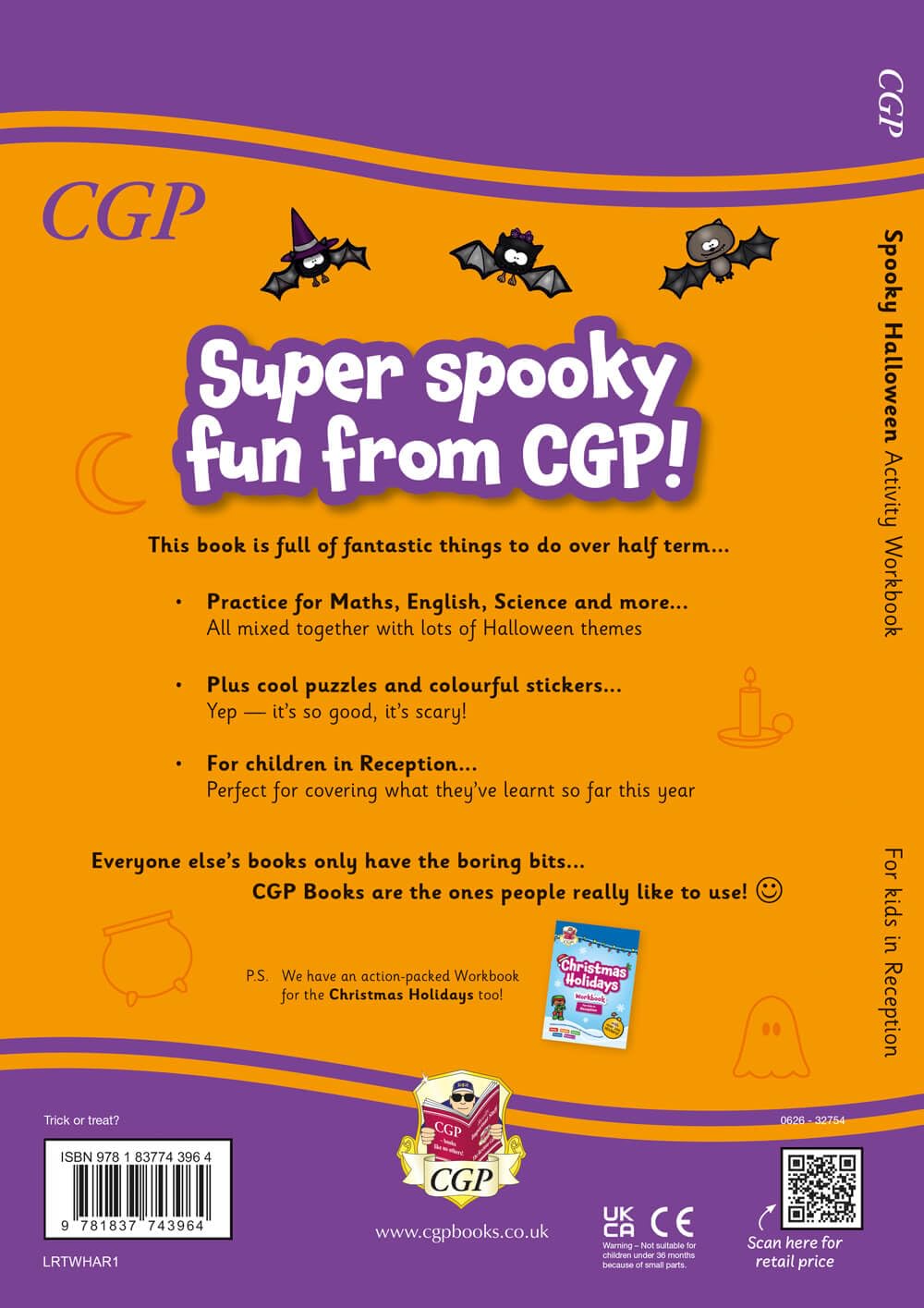 CGP Halloween Activity Workbook for Reception Kids - Ages 4-5, Puzzles