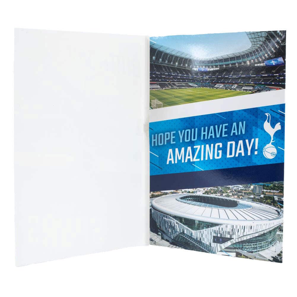 Tottenham Hotspur FC Birthday Sound Card | 9 x 6 Inch | Battery Operated 3