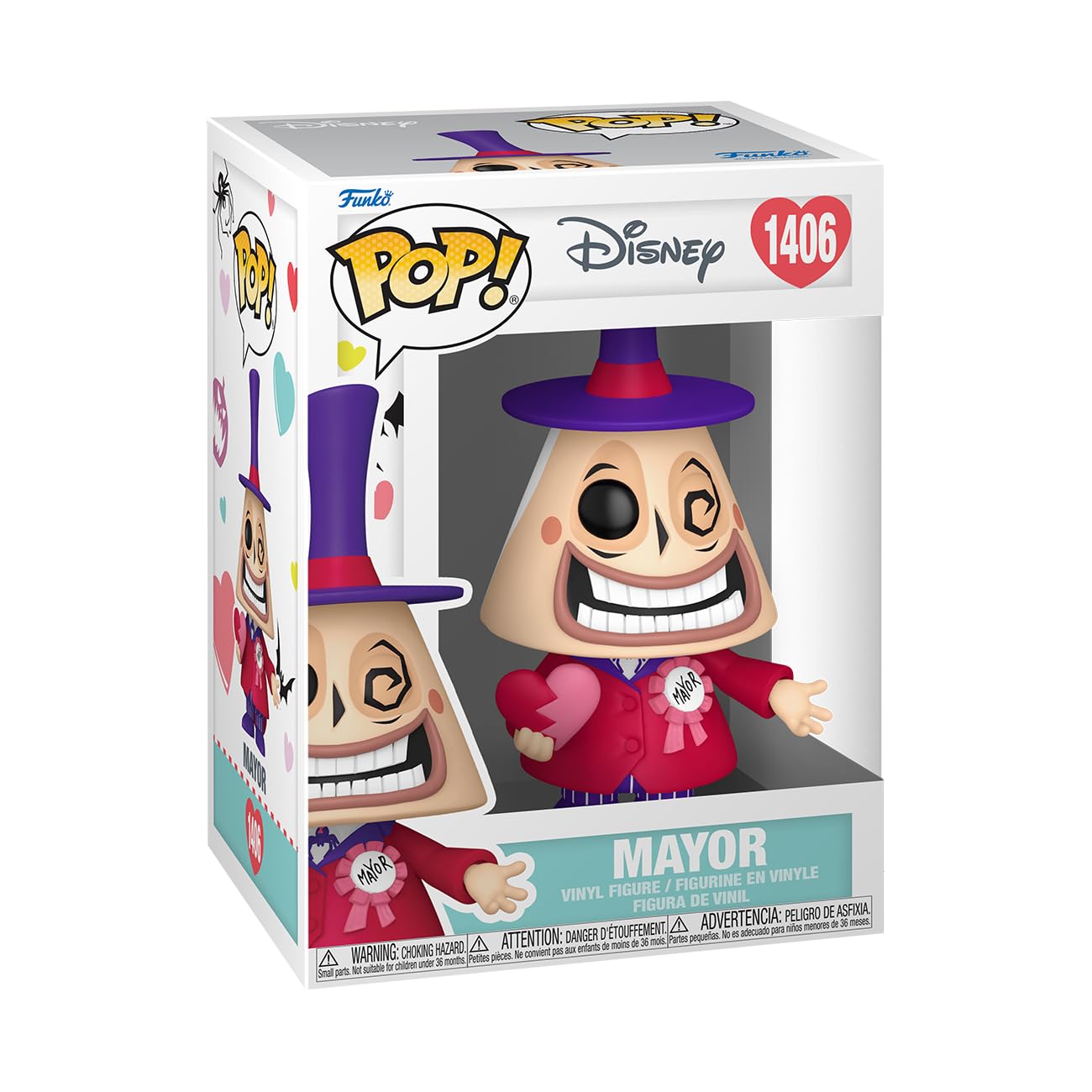 Funko Pop! Disney: The Nightmare Before Christmas - Mayor Valentine's Vinyl Figure 9