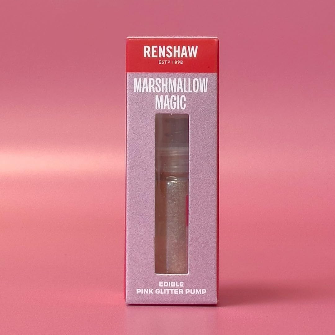 Renshaw Edible Glitter Pump - Marshmallow Magic (Pink) | High Shine Lustre | 4g