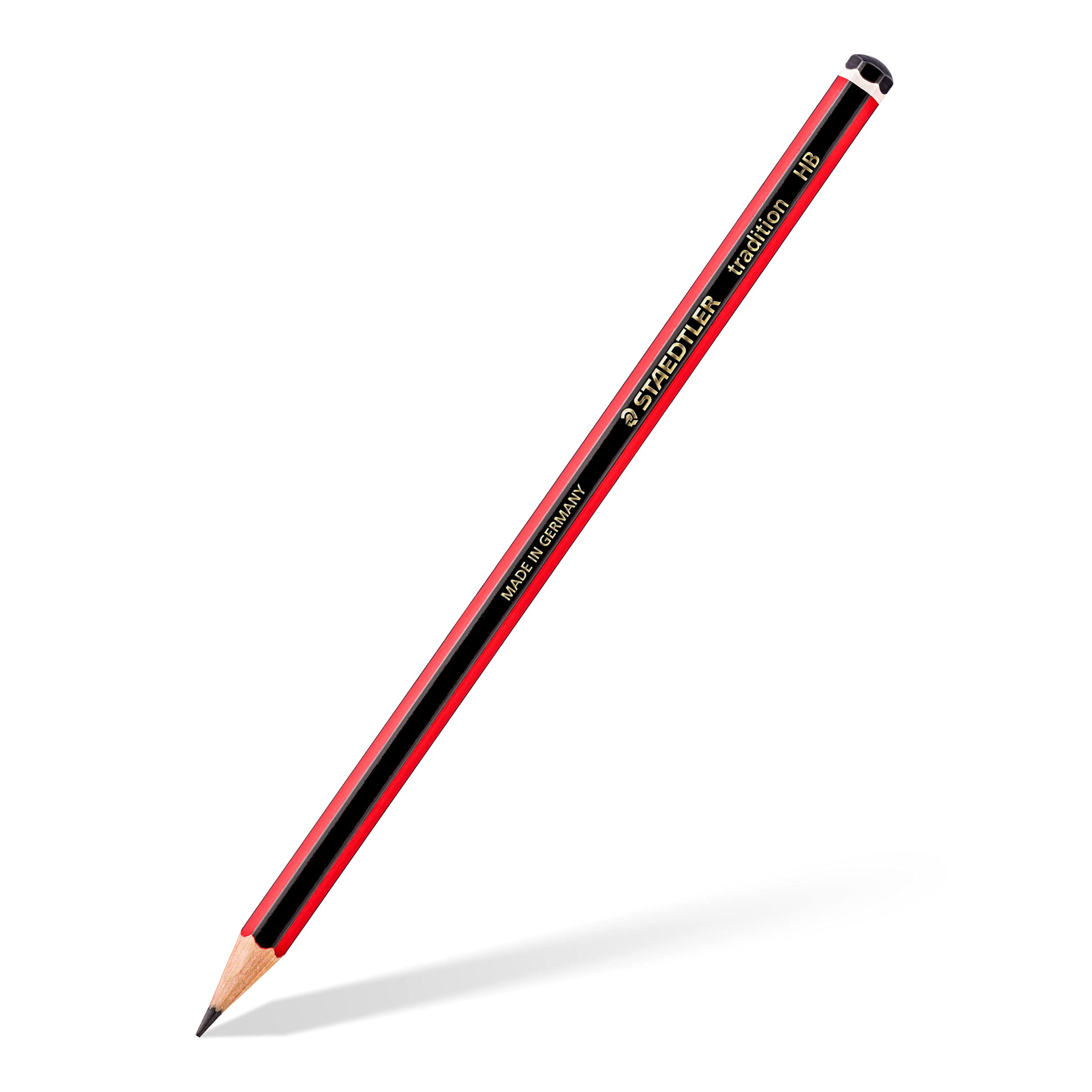 STAEDTLER Tradition Sketching Pencil (61 110C6) - 2B Hardness, Erasable, Black | Pack of 6