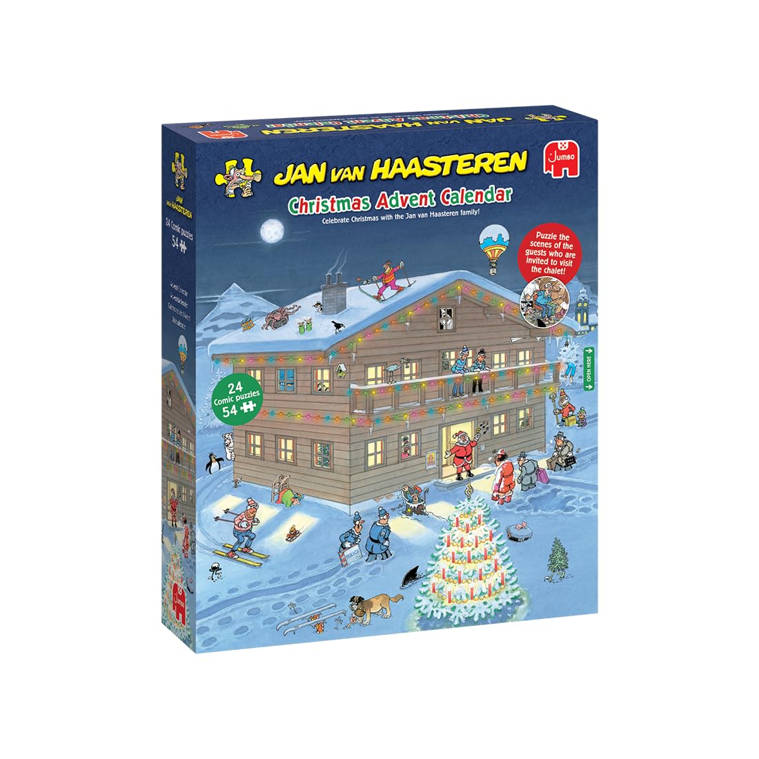 Jan Van Haasteren Christmas Advent Calendar - 24 Days of 54-Piece Puzzles, 1296 Total Pieces 2