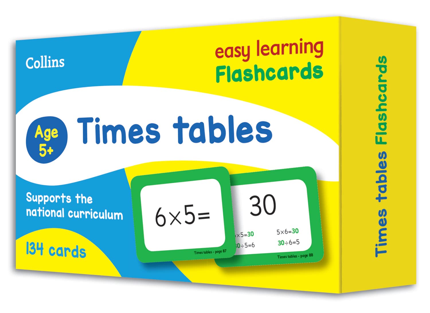 Collins Easy Learning KS2 Times Tables Flashcards - Ideal for Home Learning | Maths | Ages 6-8