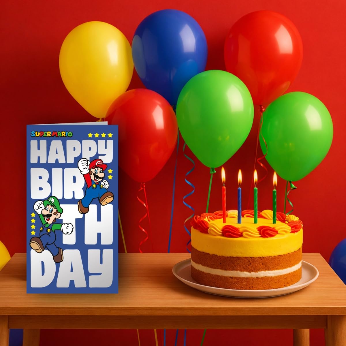 Danilo Promotions LTD Super Mario Birthday Card | Standard Size | Multi-Colour 4