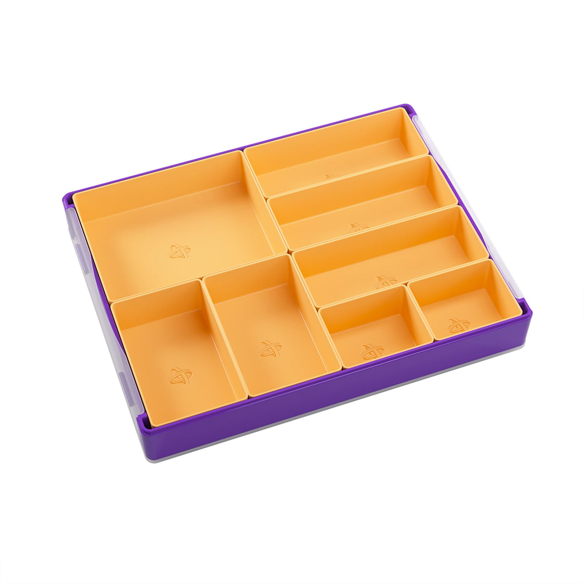 Gamegenic Token Silo Cards Add-On - 3-Piece Plugin for Card & Token Storage | Orange Plastic
