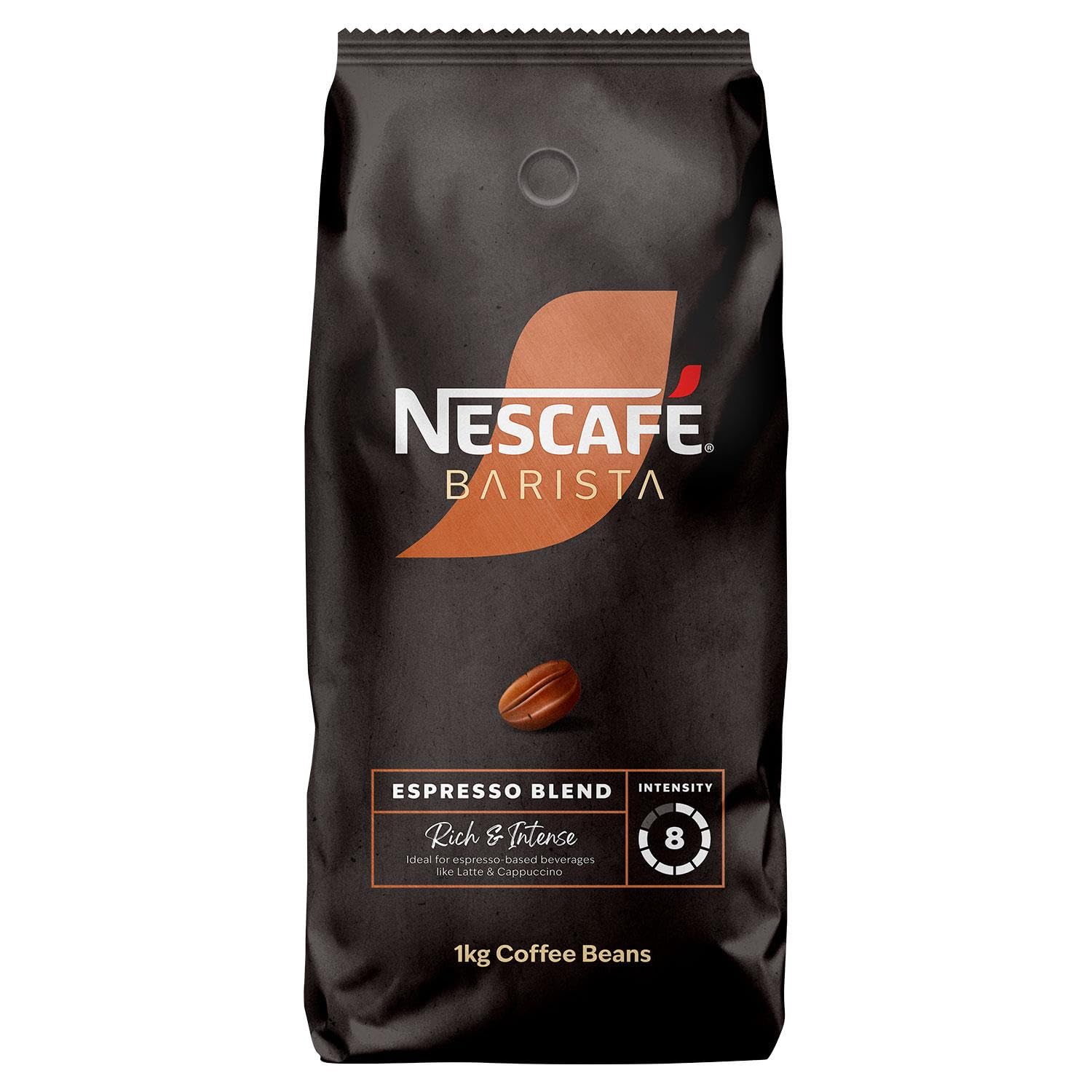NESCAFÉ BARISTA Espresso Blend Whole Coffee Beans - Medium Roast | 1kg | Intensity 8/10