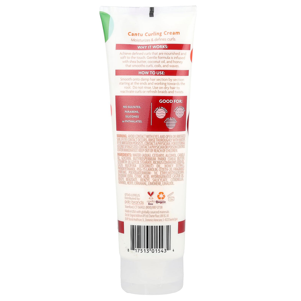 CANTU Kids Curling Cream - Curl Enhancer, Nourishing, Frizz Control | 227g