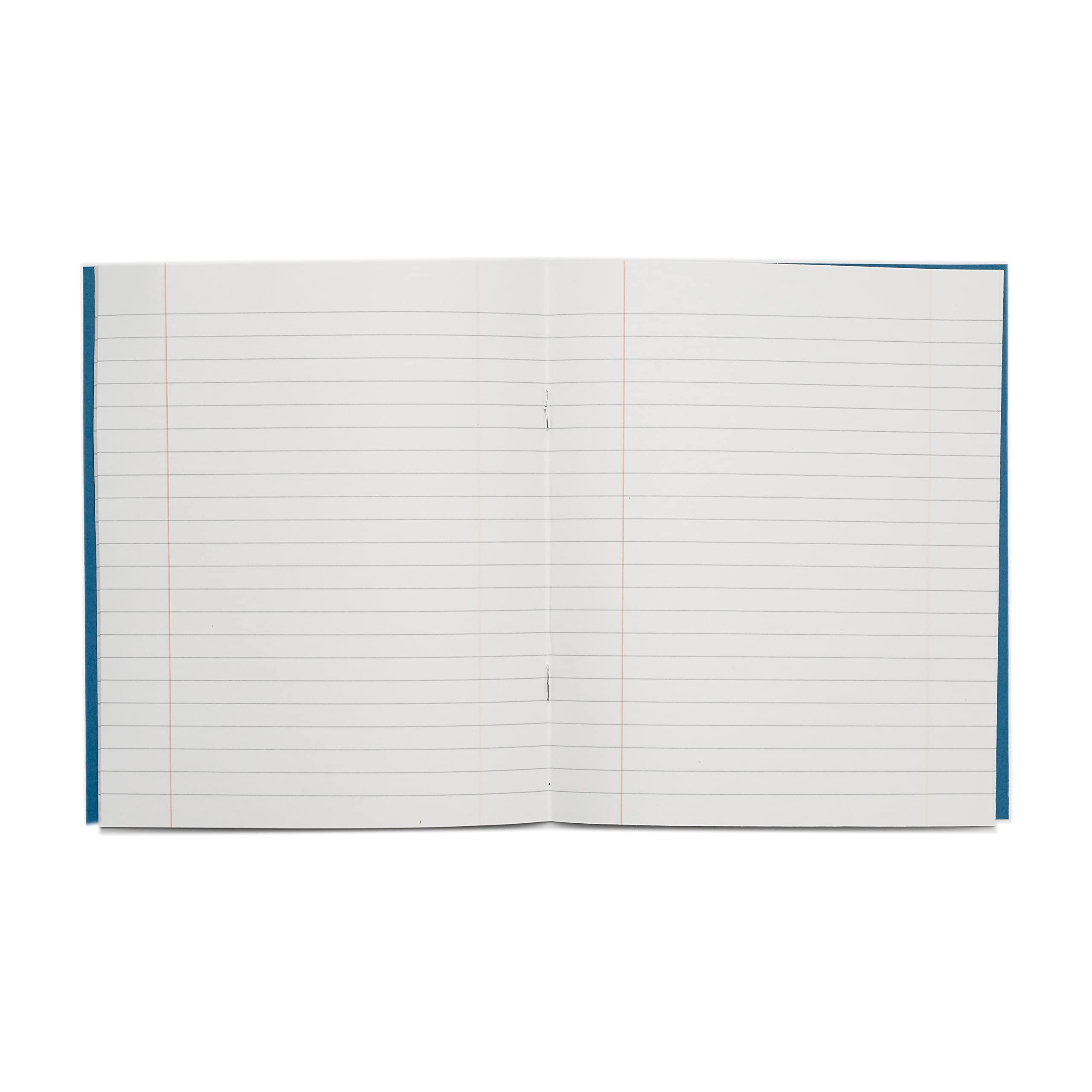 Rhino 8 x 6.5 Exercise Books - 48-Page, 8mm Lined with Margin, 10-Pack | Light Blue 5