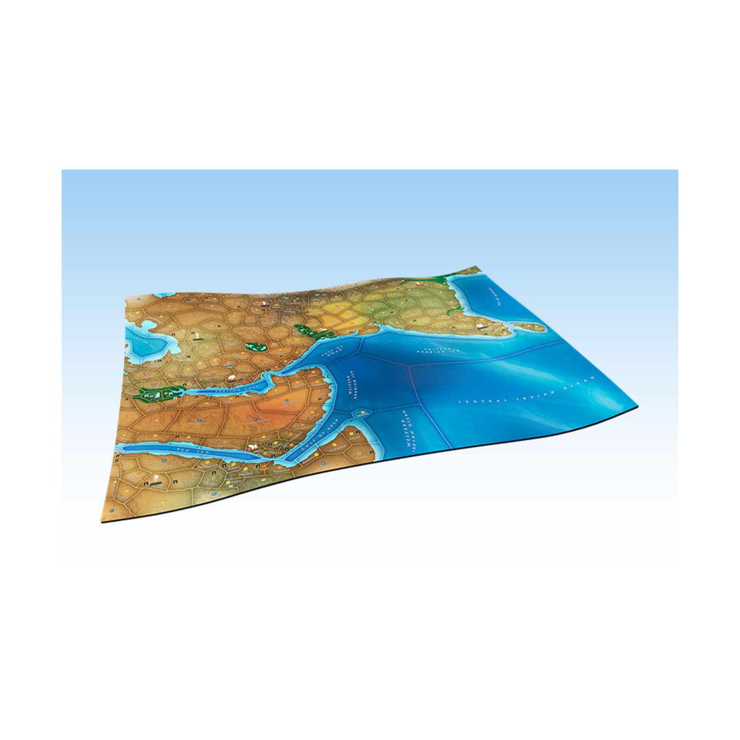 Ares Games Mega Empires: Deluxe Game Mat – The East | Neoprene | 130x90 cm 1