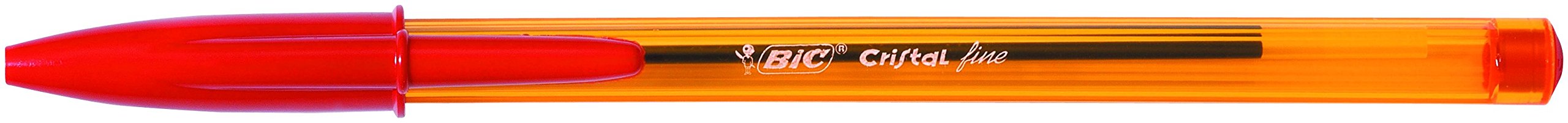 BIC Cristal Fine Ballpoint Pens - Red Fine Point (0.8 mm) | Box of 50 Long-Lasting Pens 3
