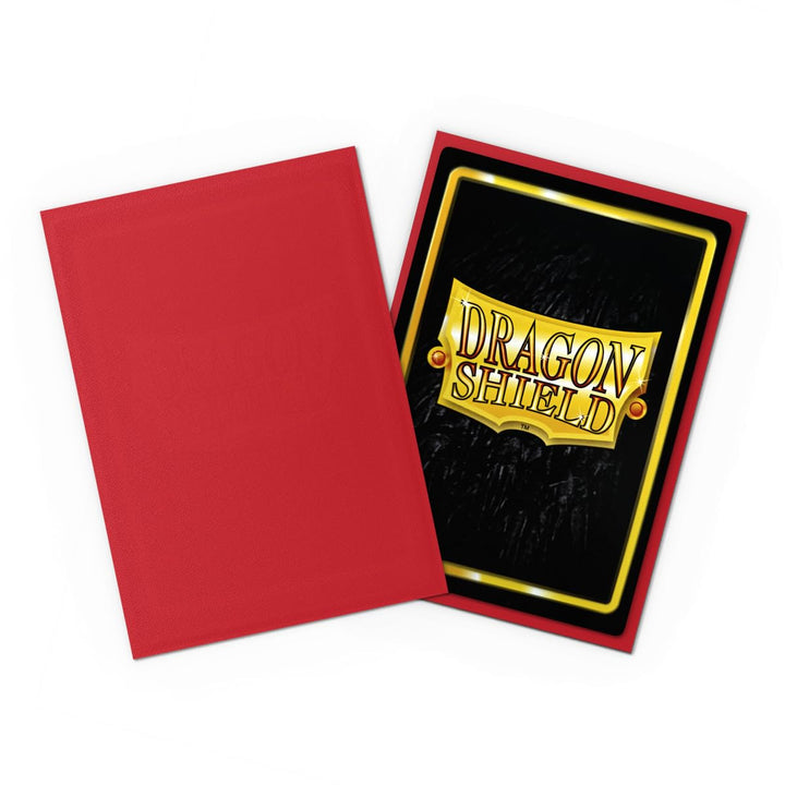 Dragon Shield Japanese Size Matte Crimson Card Sleeves (60 Pack)