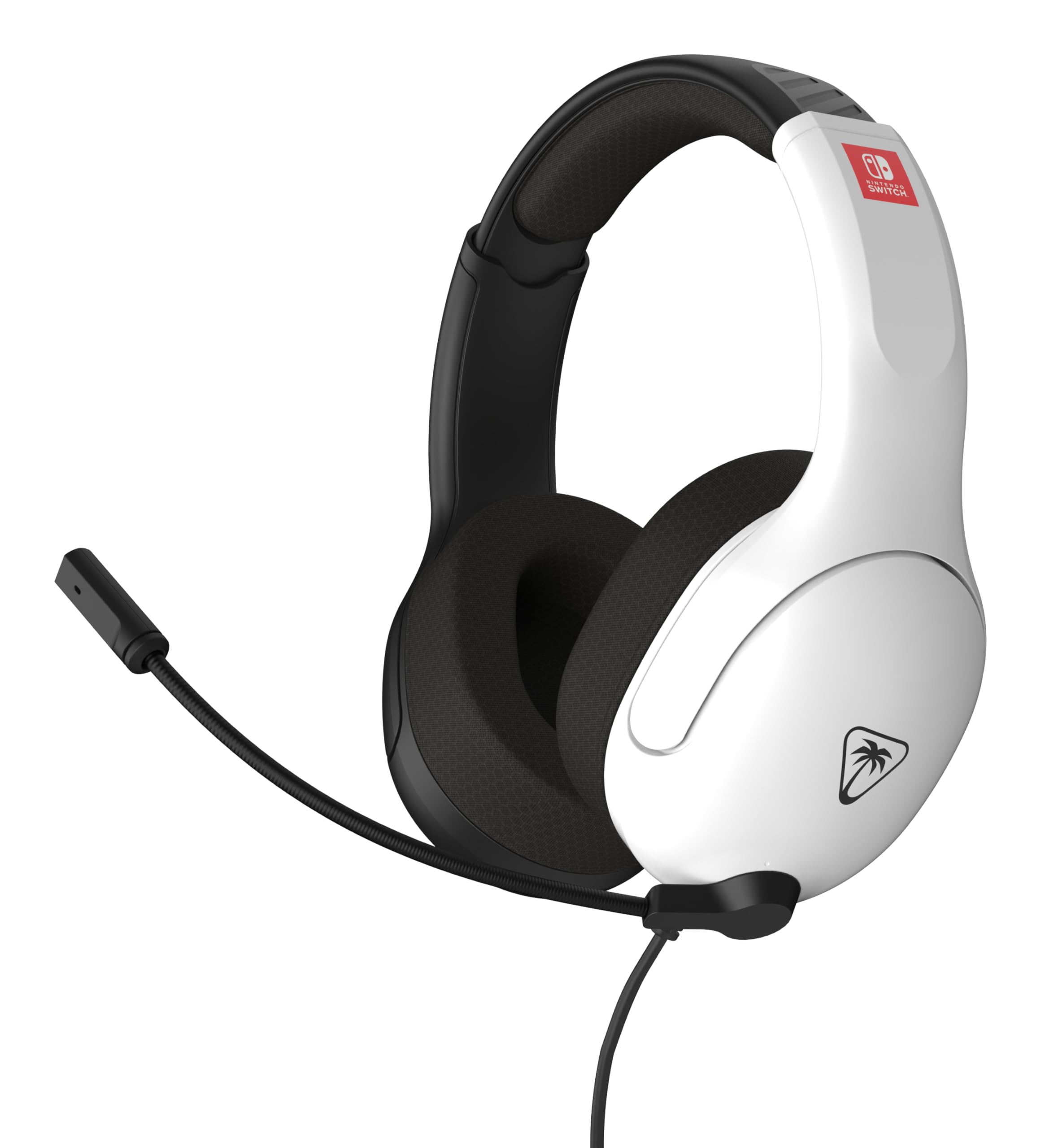 Turtle Beach Airlite Fit Black and White Wired Gaming Headset with Flip-to-