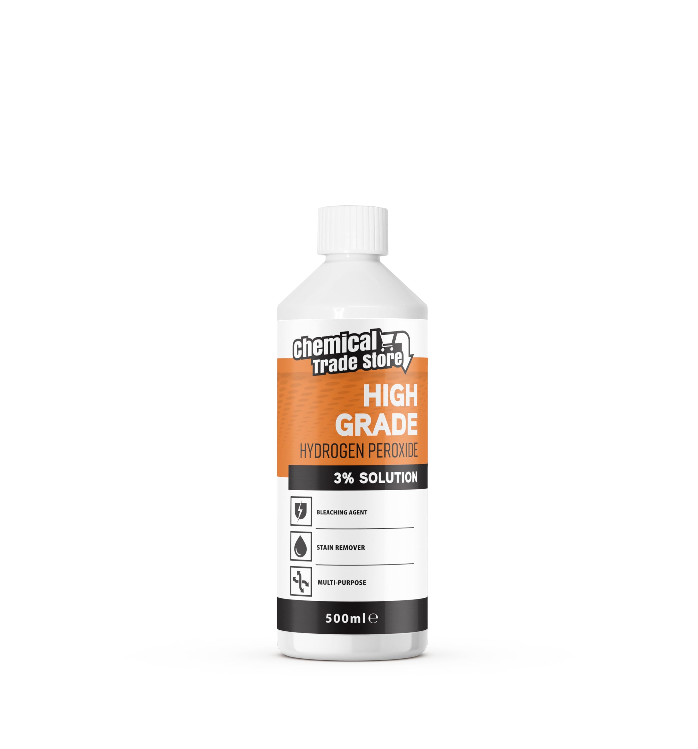 Chemical Trade Store Hydrogen Peroxide Solution 3% - Multi-Purpose Cleaner | 500 ml Liquid 1