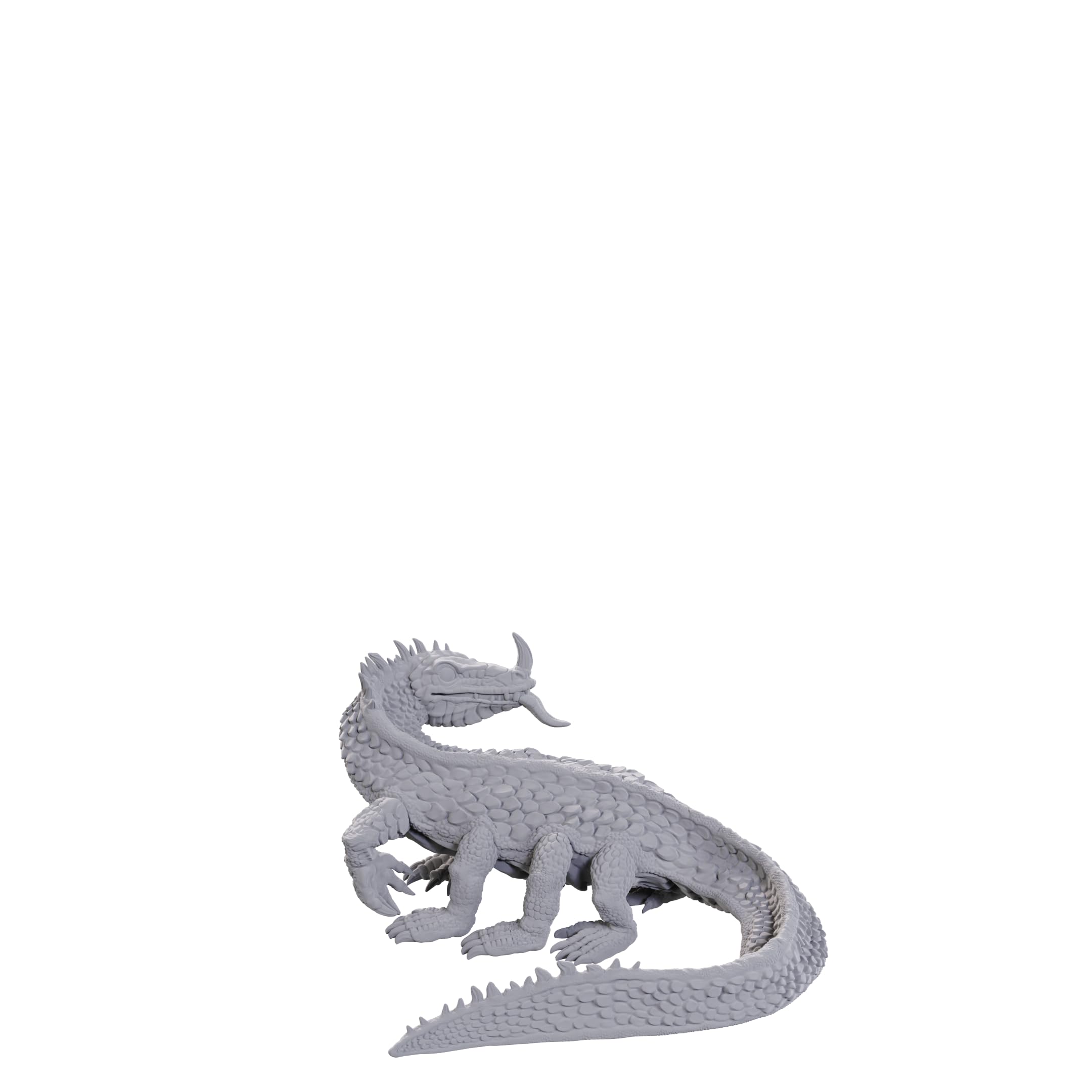 WizKids D&D Nolzur's Marvelous Miniatures - Classic Basilisk (Wave 24) | Unpainted Plastic Figure 1