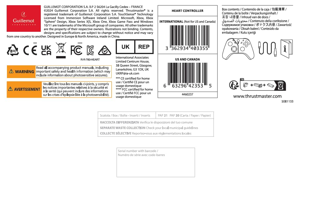 Thrustmaster HEART CONTROLLER - Xbox Hall Effect Gamepad with H.E.A.R.T. Technology 11