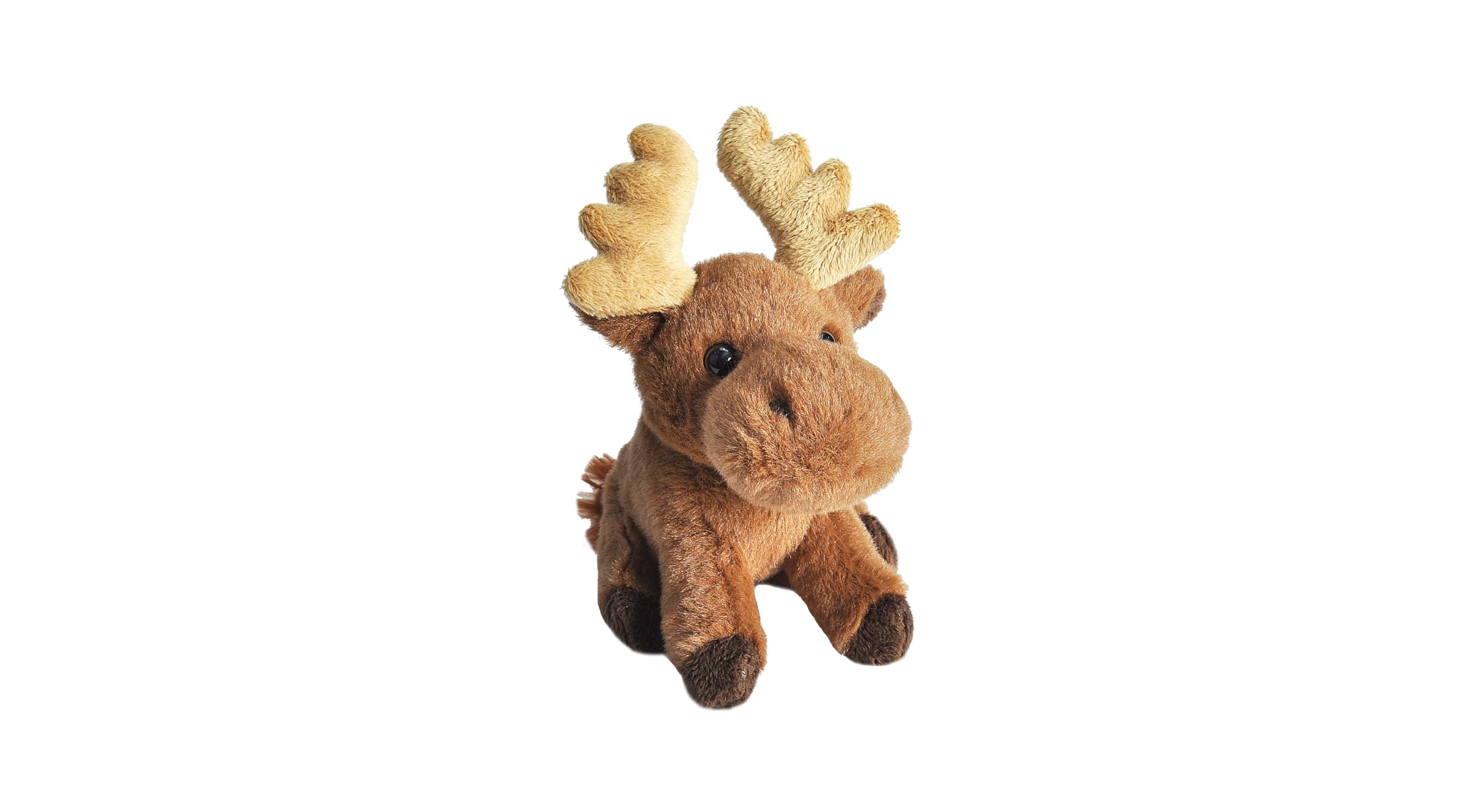 WILD REPUBLIC Pocketkins Eco Moose Stuffed Animal - 5 Inches Plush Toy | Recycled Material