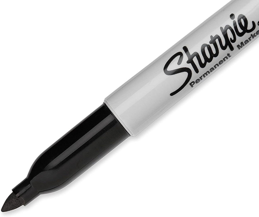 Sharpie Permanent Markers - Fine Point Black (12 Count)