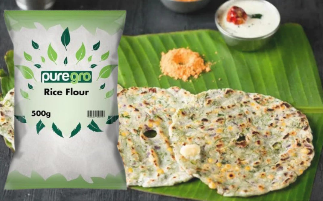 Puregro - Rice Flour 500g | 100% Pure, Finely Milled | Baking & Cooking Essential