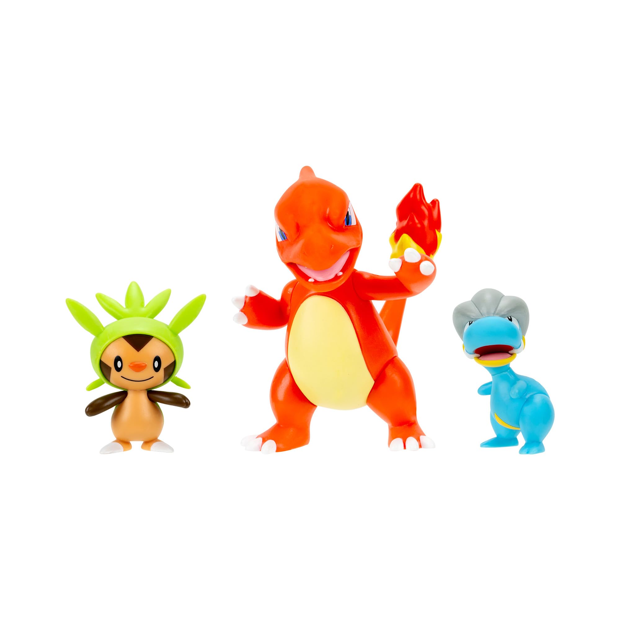 Pokémon Battle Figure 3 Pack - Chespin, Bagon, and Charmeleon | Classic Edition 1