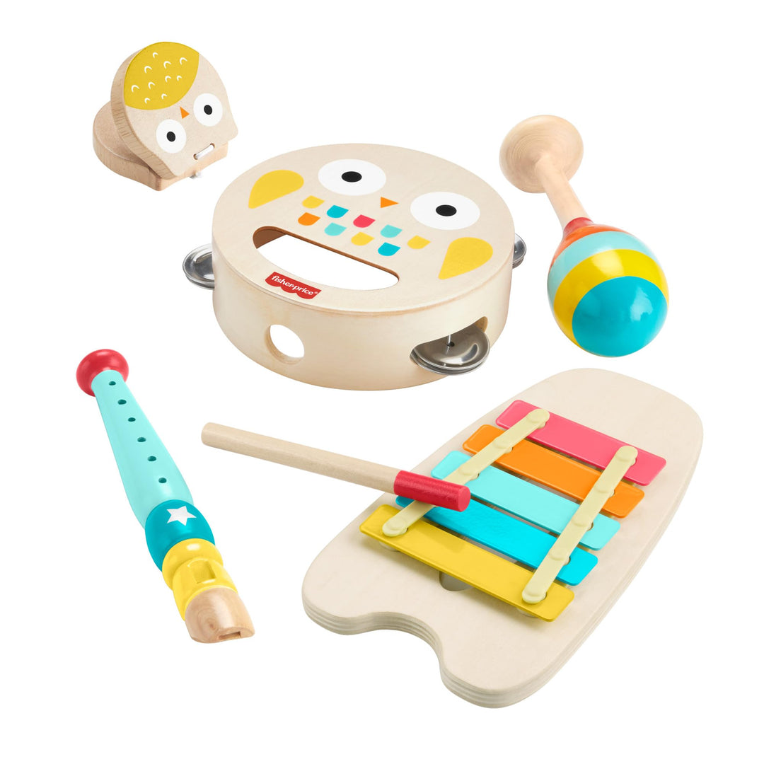 Fisher-Price - Toddler Wooden Musical Instruments Gift Set (Toy Set)