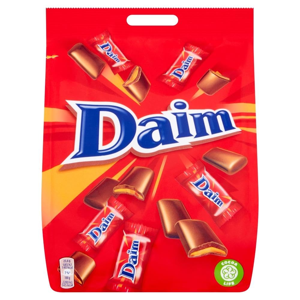 Daim - Mini Chocolate Bag Crunchy Almond Caramel Covered in Milk Chocolate 200g 1