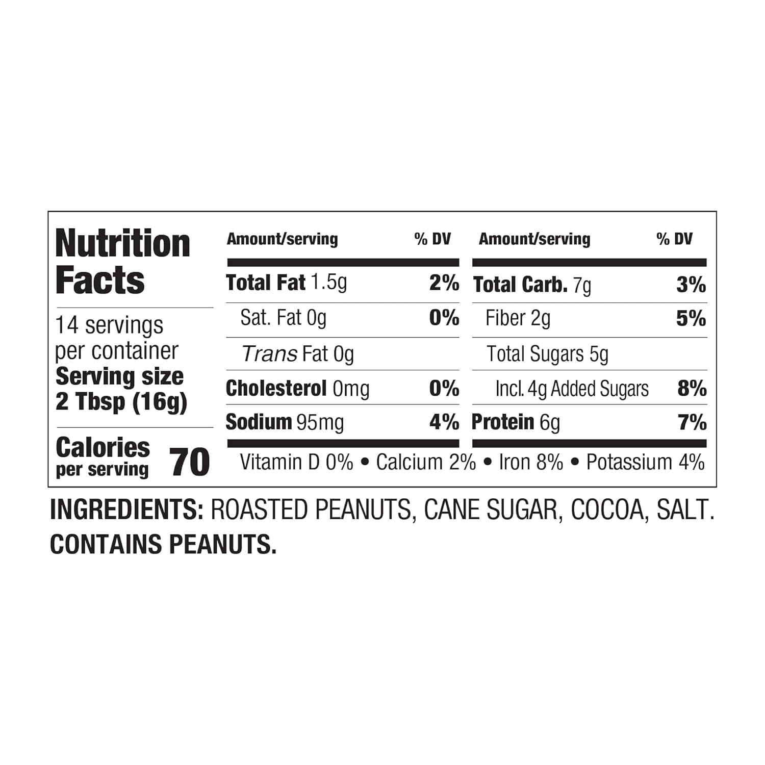 BetterBody Foods PBfit Chocolate Peanut Butter Powder - 88% Less Fat, 5g Protein, 225g 6