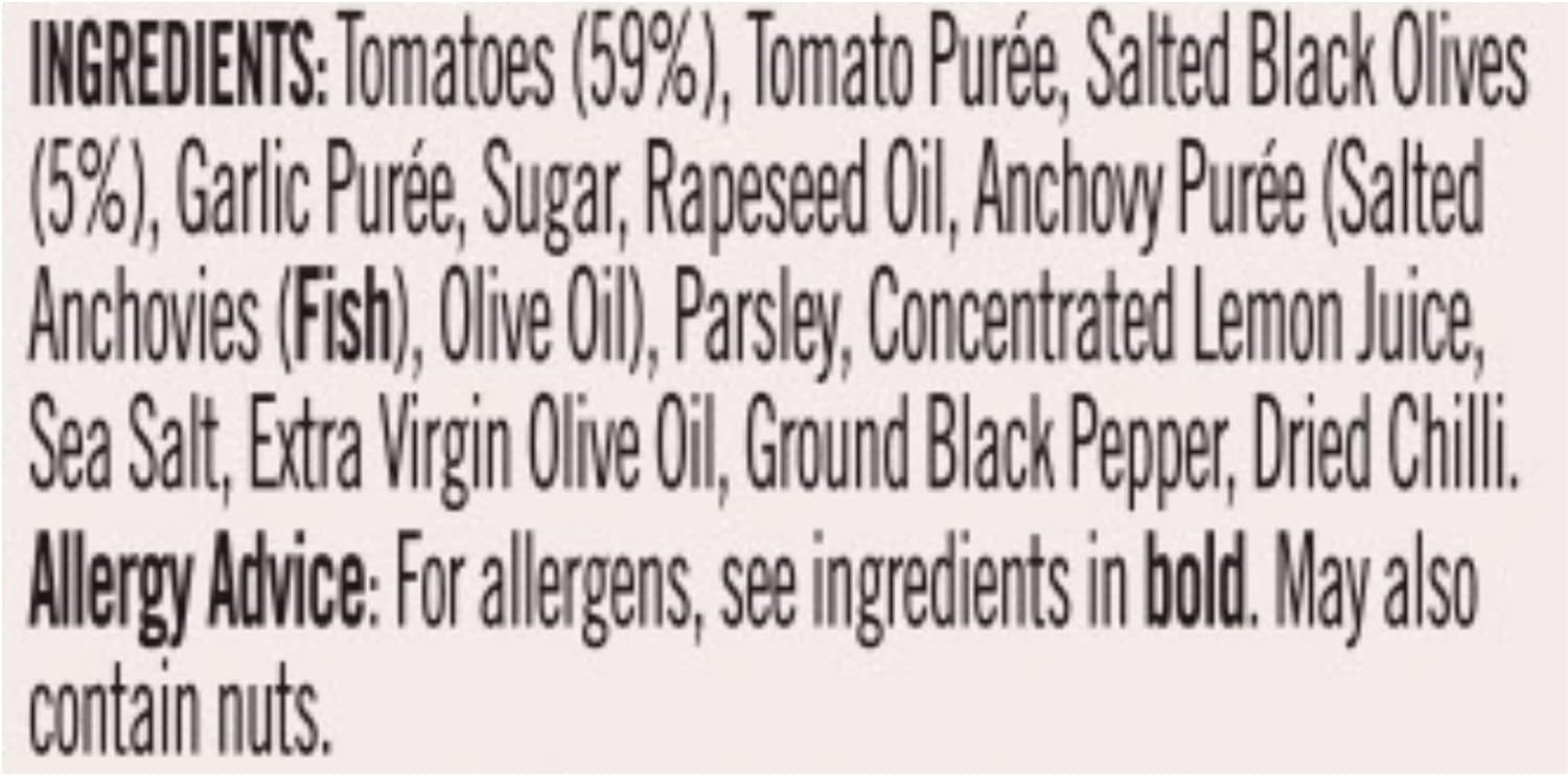 Loyd Grossman Italian Puttanesca Sauce - Tomato, Olive & Anchovy Infusion | 350g Jar 5