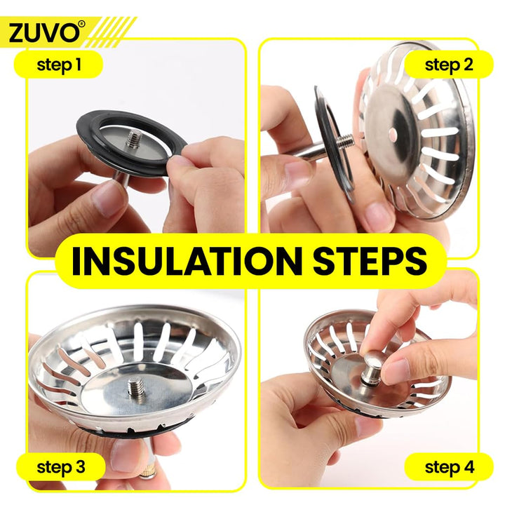 Zuvo 78mm Stainless Steel Kitchen Sink Strainer Plug Replacement