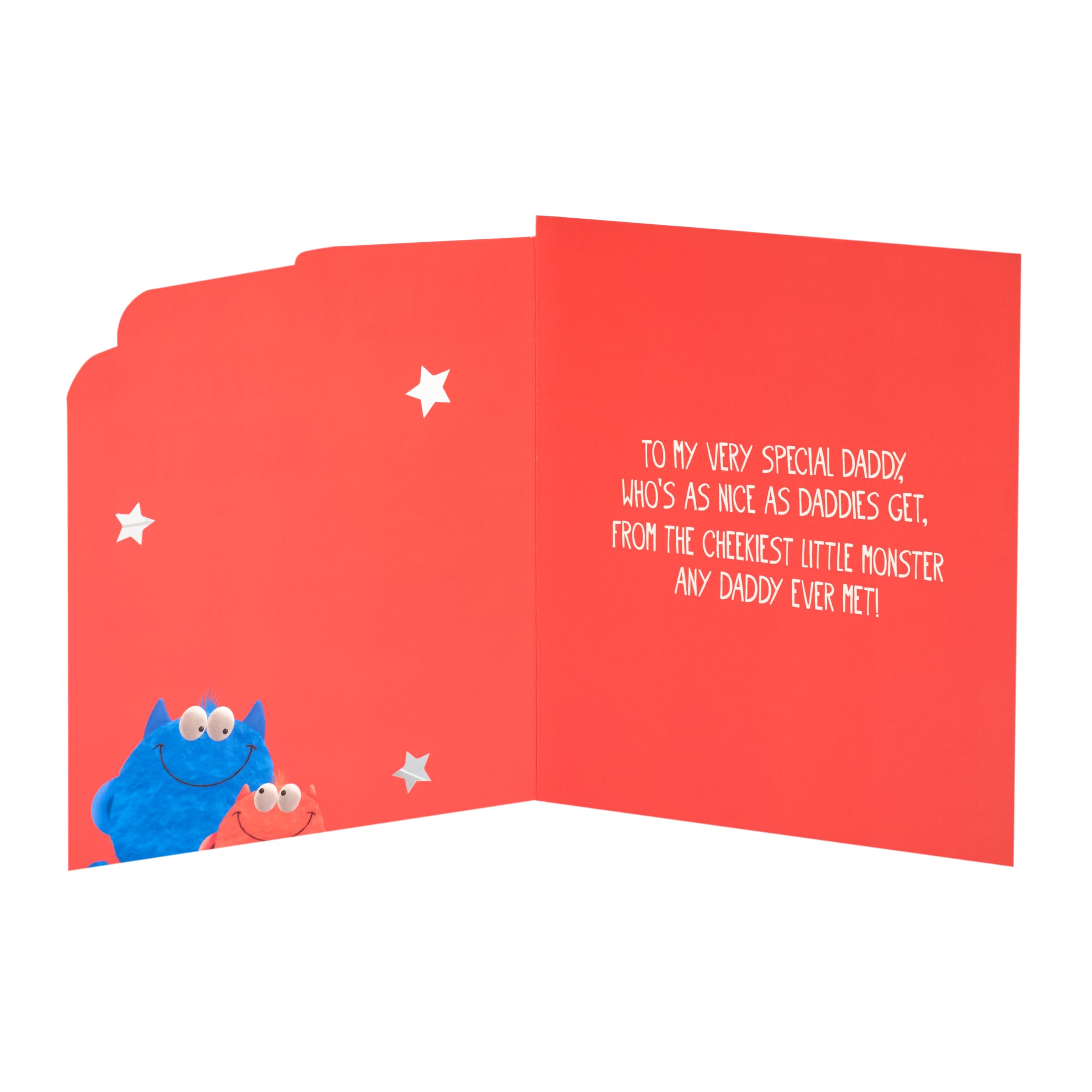 UK Greetings Father's Day Card for Daddy | Monster Illustration | 15.9 x 18.4 cm