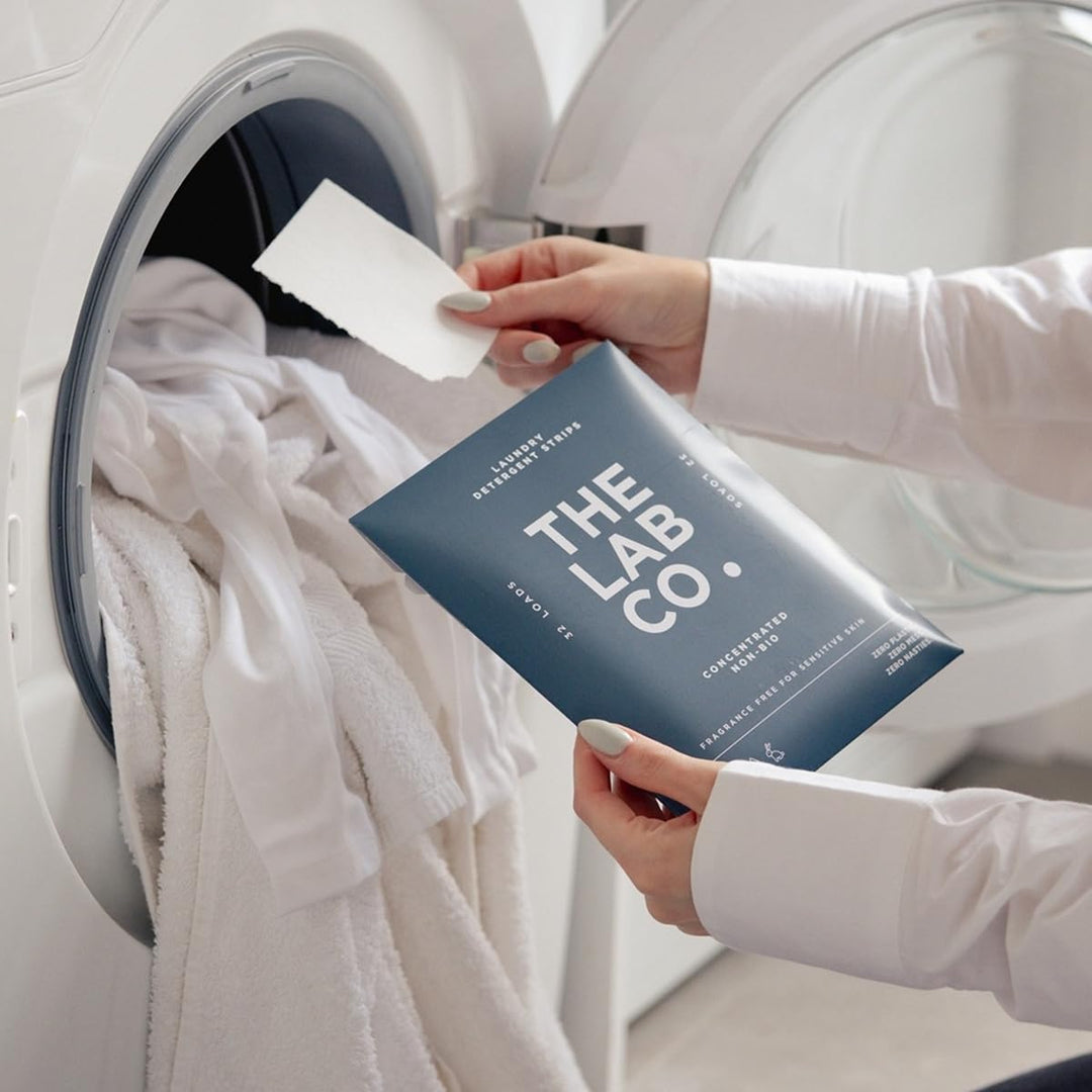 The Lab Co. - Laundry Detergent Strips (32 Loads, Fragrance Free)