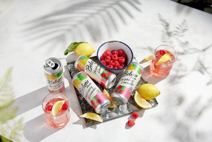 Belvoir Farm - Raspberry Lemonade Sparkling Drink (330ml Can)