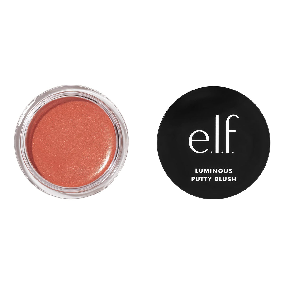 e.l.f. Luminous Putty Blush - Putty-to-Powder Blush, Shimmer Finish, Isla Del Sol, 10 g