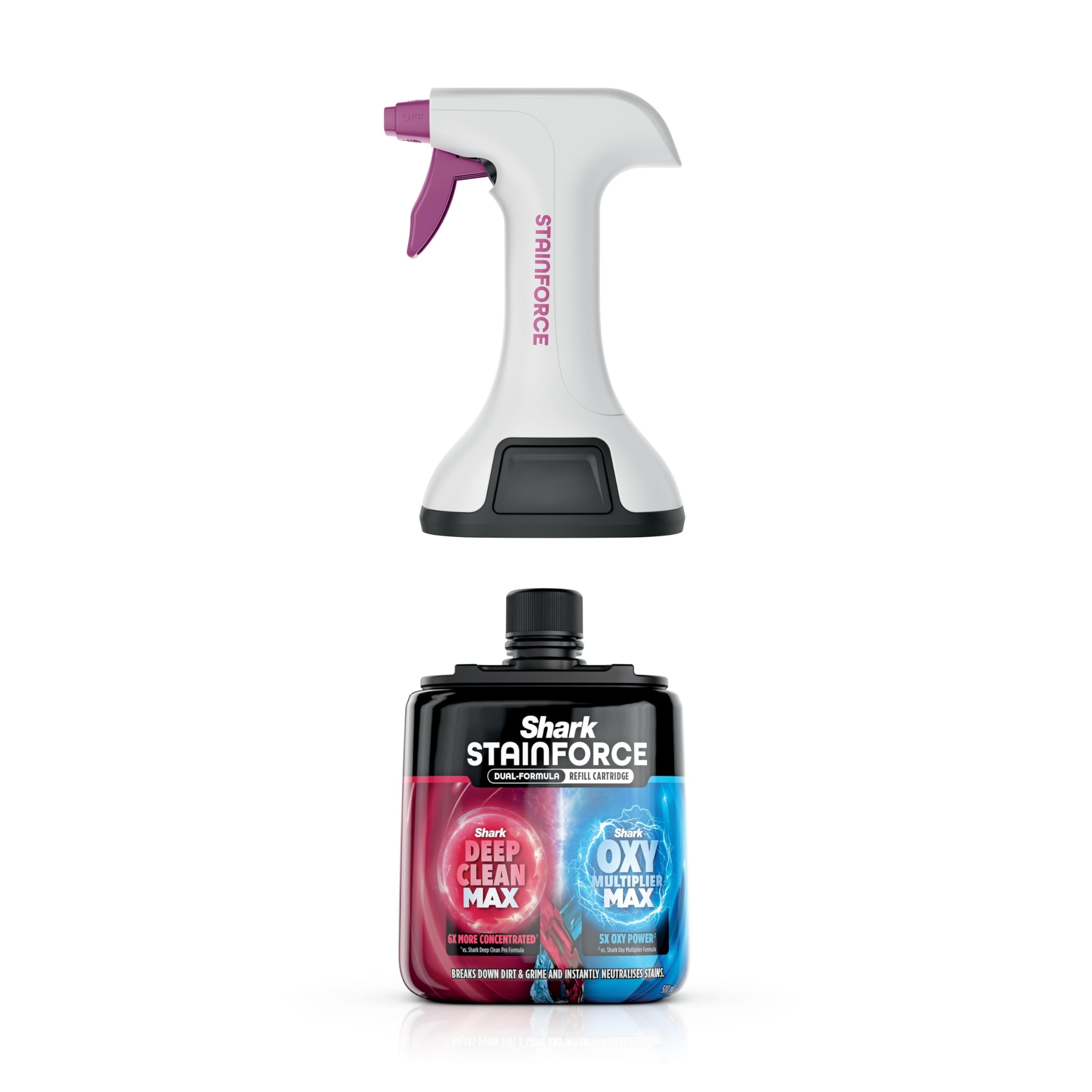 Shark StainForce Dual-Formula Refill Cartridge - Powerful Stain & Odour Elimination for Homes with Pets 1