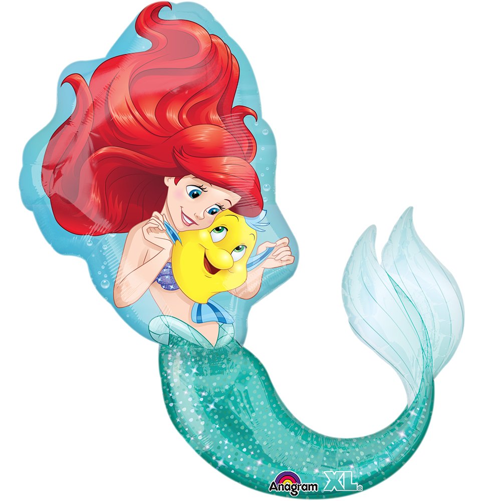 amscan Disney Little Mermaid SuperShape Foil Balloon - 34 Inch