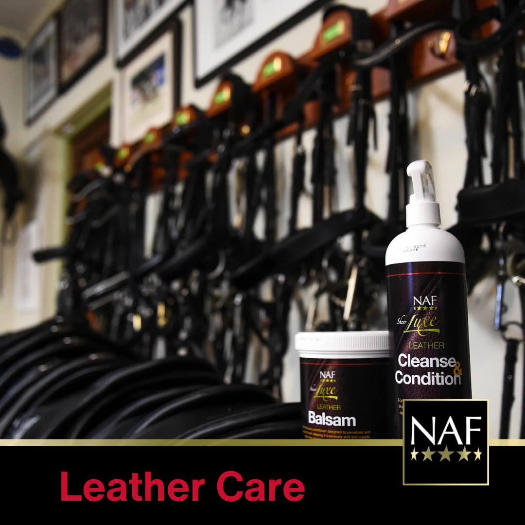 NAF Leather Neatsfoot Oil - Traditional Leather Conditioner for Tack | 1L 5