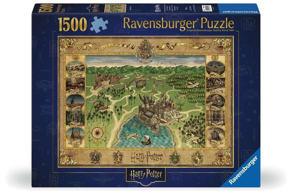 Ravensburger Harry Potter Hogwarts Map 1500 Piece Jigsaw Puzzle for Adults & Kids 12+ 6