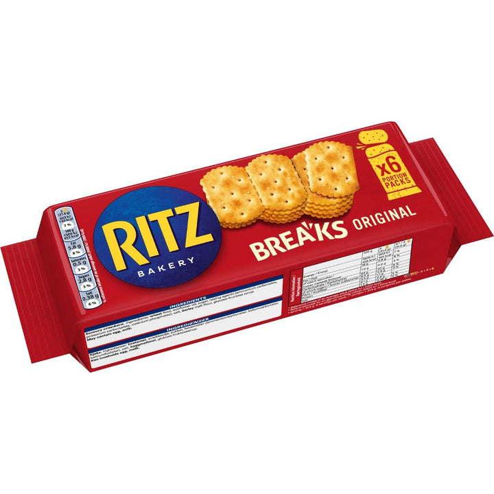 RITZ Breaks Original Crackers, Classic Crisp Savoury Crackers 176g