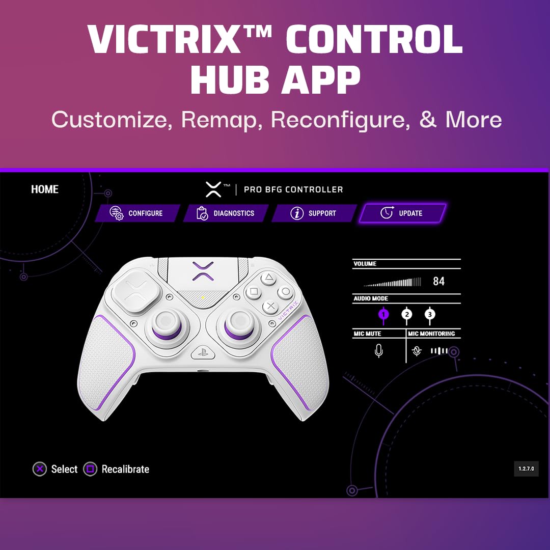 PDP Victrix Pro BFG Wireless Gaming Controller for PS5, PS4, PC - Customizable Fight Pad with Swappable Modules 16