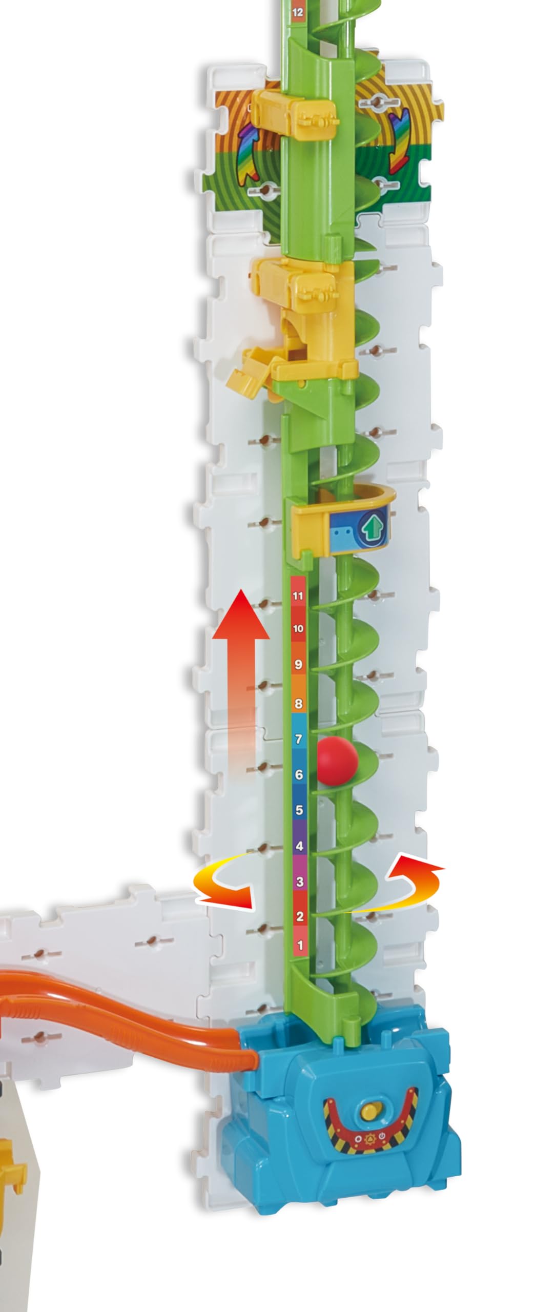 VTech Marble Rush Free Fall Vertical Set - 93-Piece Building Playset with Motorized Lift for Kids 6-10 2