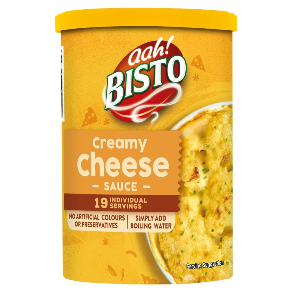 Bisto Cheese Sauce Mix - Thick, Creamy & Delicious | 170g Drum 1