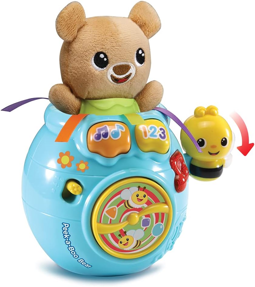 VTech Peek-a-Boo Bear - Interactive Musical Plush Toy for Babies 6-36 Months 1